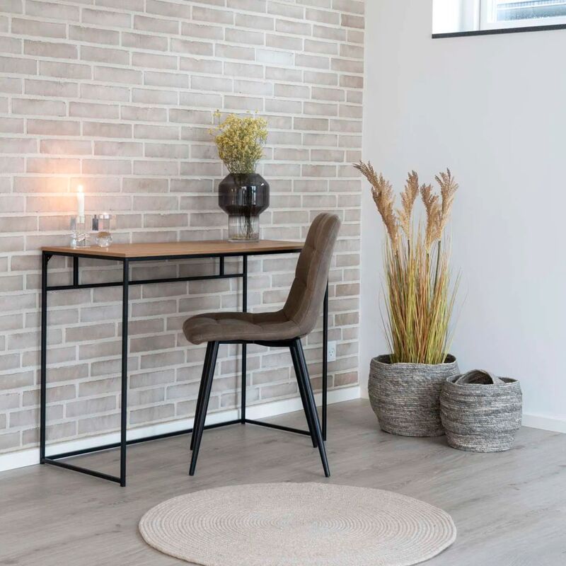 House Nordic Vita työpöytä 100x45 cm tammi/musta